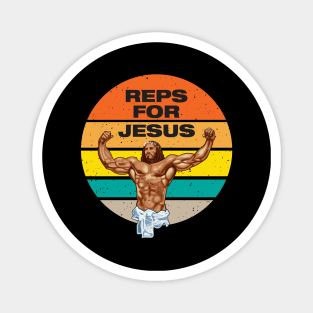 Hallowed be thy gains - Swole Jesus - Jesus is your homie so remember to pray to become swole af! Magnet